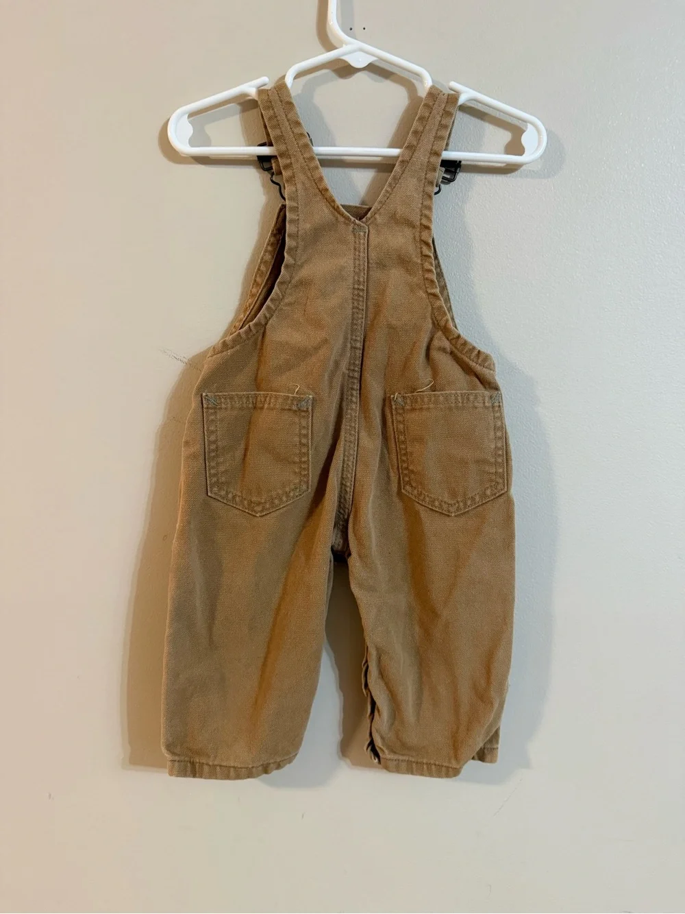 Carhartt Vintage Toddler Brown Canvas Overalls 12 months